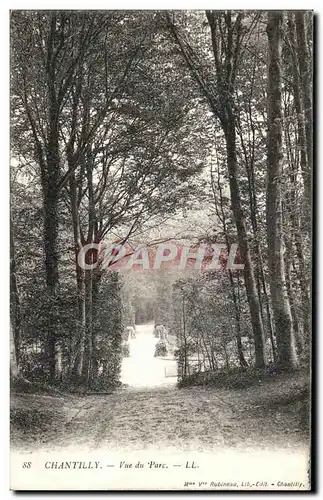 Cartes postales Chantilly Vue du Parc