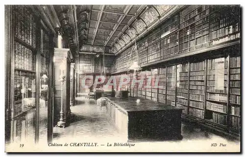Ansichtskarte AK Chateau de Chantilly La bibliotheque