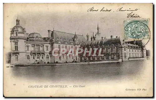 Ansichtskarte AK Chateau de Chantilly Cote ouest