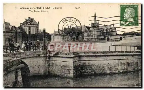 Cartes postales Chateau de Chantilly L entree