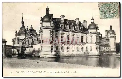 Cartes postales Chateau de Chantilly La Facade Nord Est