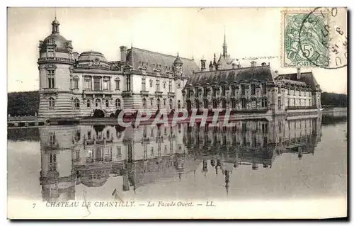 Ansichtskarte AK Chateau de Chantilly La Facade Ouest