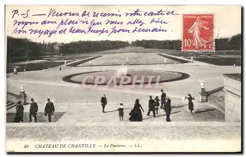 Ansichtskarte AK Chateau de Chantilly Le Parterre