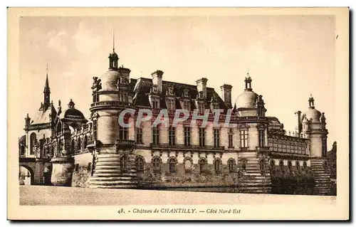 Ansichtskarte AK Chateau de Chantilly Cote Nord Est