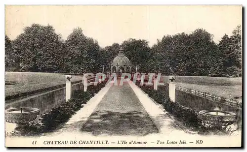 Cartes postales Chateau de Chantilly L Ile d Amour