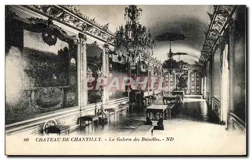 Cartes postales Chateau de Chantilly La Galerie des batailles