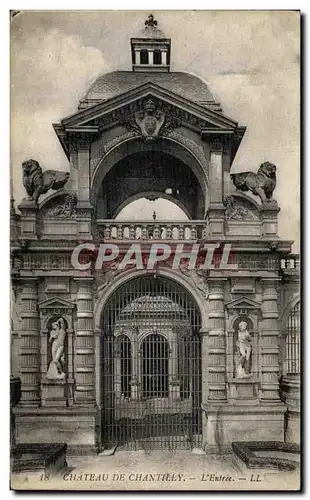 Cartes postales Chateau de Chantilly L entree