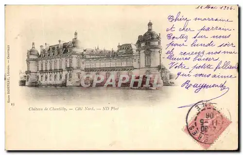 Cartes postales Chateau de Chantilly Cote Nord