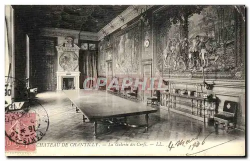 Ansichtskarte AK Chateau de Chantilly La Galerie des cerfs