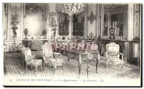 Ansichtskarte AK Chateau de Chantilly Les Appartements la chambre