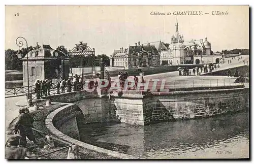 Cartes postales Chateau de Chantilly L Entree