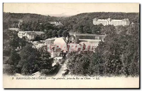 Cartes postales Bagnoles de l Orne Vue generale prise du roc au chien