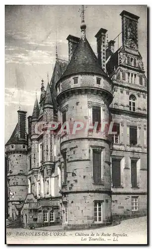 Cartes postales Bagnoles de l Orne Chateau de la Roche Bagnoles Les tourelles