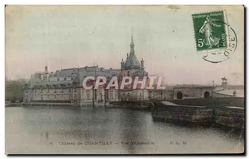 Cartes postales Chateau De Chantilly Vue d ensemble