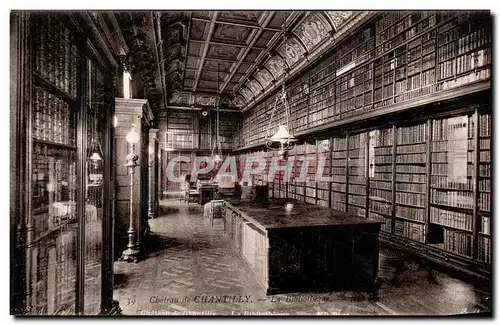 Cartes postales Chateau De Chantilly La bibliotheque