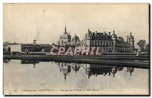 Cartes postales Chateau De Chantilly Vue Prise a l est