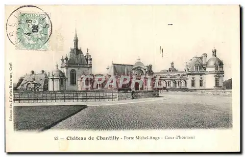 Cartes postales Chateau De Chantilly Porte Michel Ange