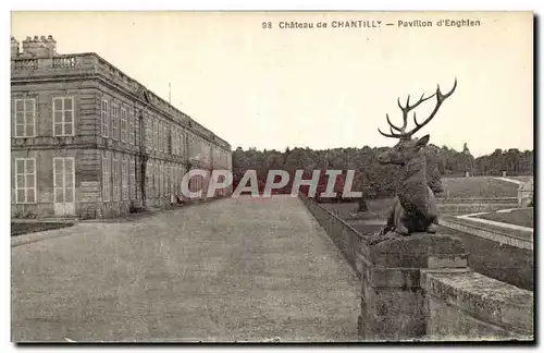 Ansichtskarte AK Chantilly Le Chateau Pavillon d Enghien Cerf