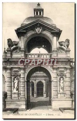 Cartes postales Chateau De Chantilly L Entree