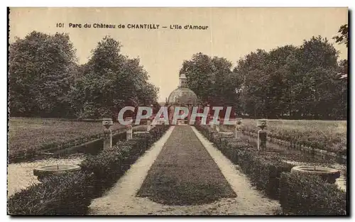 Cartes postales Parc du Chateau De Chantilly L ile d amour