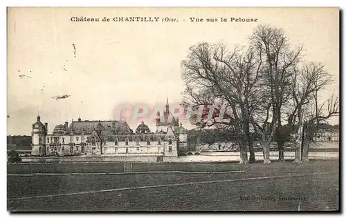 Cartes postales Chateau De Chantilly Vue Sur la Pelouse