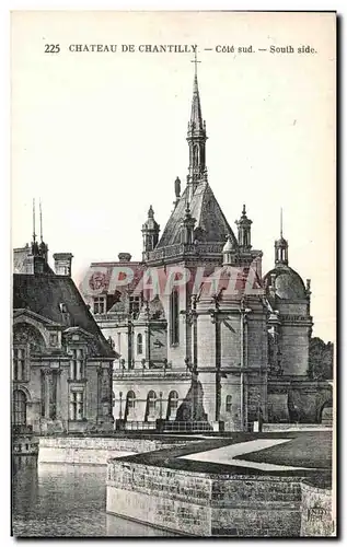 Cartes postales Chateau De Chantilly Cote sud