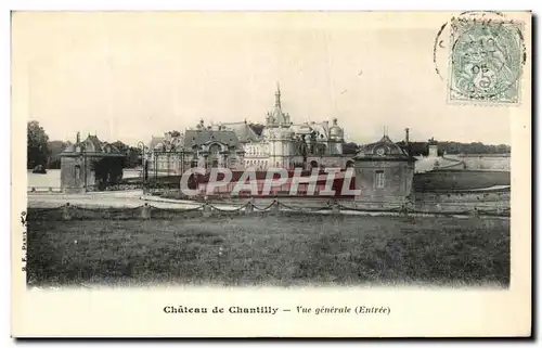 Ansichtskarte AK Chateau De Chantilly Vue generale