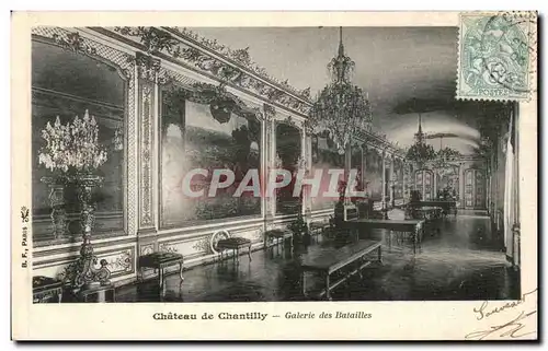 Cartes postales Chateau De Chantilly galerie des batailles