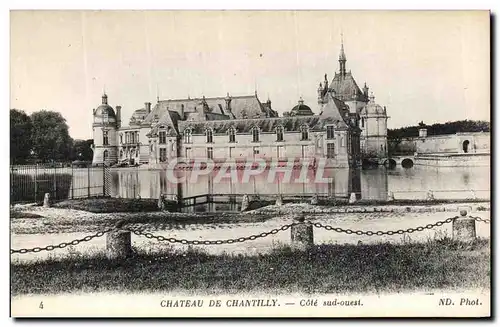 Ansichtskarte AK Chateau De Chantilly Cote Sud Ouest