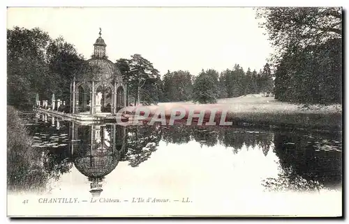 Cartes postales Chantilly Le Chateau L ile d amour