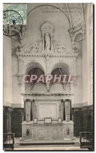 Cartes postales Chateau de Chantilly Interieur de la chapelle