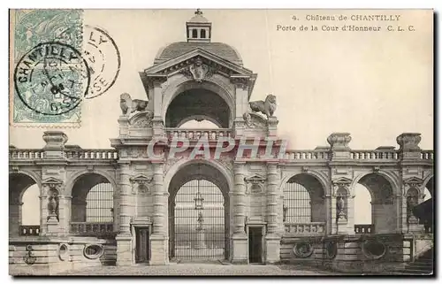 Ansichtskarte AK Chateau de Chantilly Porte de la cour d honneur