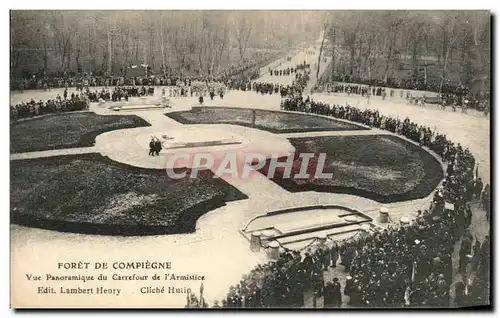 Cartes postales Forte De Compiegne Vue panoramique du carrefour de l armistice Militaria