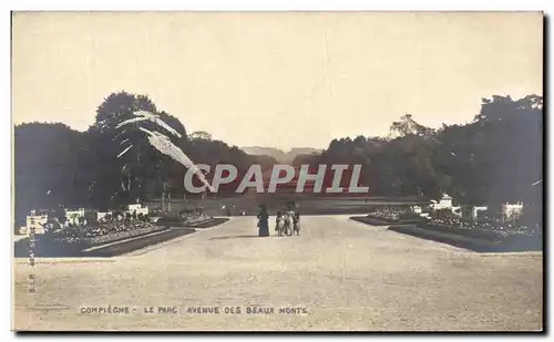 Ansichtskarte AK Compiegne Le Parc Avenue des beaux monts