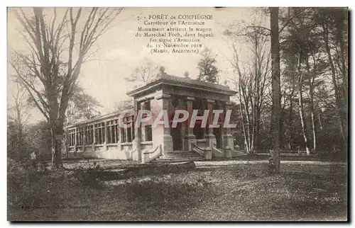 Ansichtskarte AK Foret de Compiegne Carrefour de l armistice