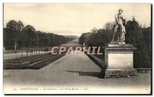 Ansichtskarte AK Compiegne Le Chateau La plate bande