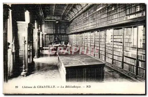 Ansichtskarte AK Chateau de Chantilly bibliotheque