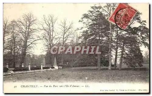 Cartes postales Chantilly Vue du Parc vers l Ile d amour