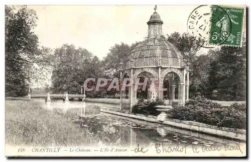 Cartes postales Chantilly Le Chateau L ile d amour