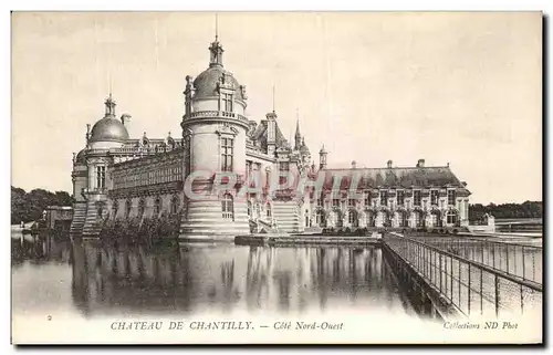 Ansichtskarte AK Chateau de Chantilly Cote Nord Ouest