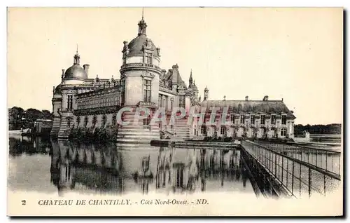 Ansichtskarte AK Chateau de Chantilly Cote Nord Ouest