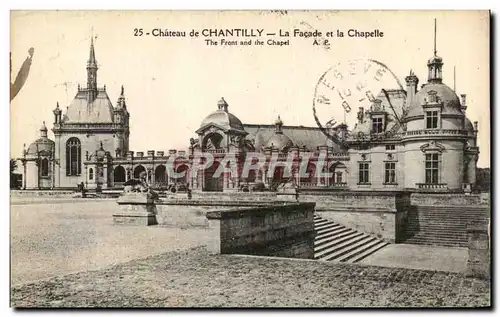 Ansichtskarte AK Chateau de Chantilly La Facade et la facade