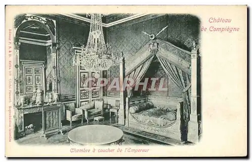 Cartes postales Le Chateau Compiegne Chambre a coucher de l empereur