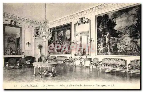 Ansichtskarte AK Compiegne Le Chateau Salon de Reception des souverains etrangers