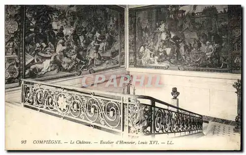 Cartes postales Compiegne Le Chateau Escalier d Honneur Louis XVI