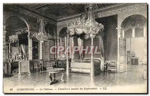 Ansichtskarte AK Compiegne Le Chateau Chambre a Coucher des Imperatrices