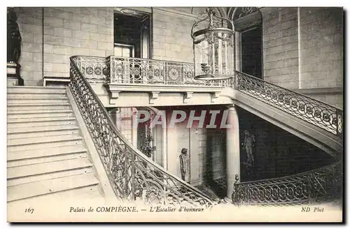 Cartes postales Compiegne Le Chateau L Escalier d honneur