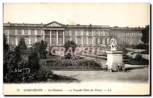 Ansichtskarte AK Compiegne Le Chateau La Facade