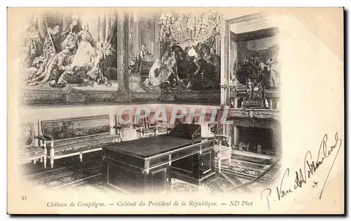 Ansichtskarte AK Compiegne Le Chateau Cabinet du Presdent de la Republique