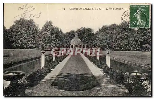 Cartes postales Chateau De Chantilly L Ile d Amour